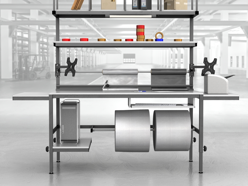 stół do pakowania paczek