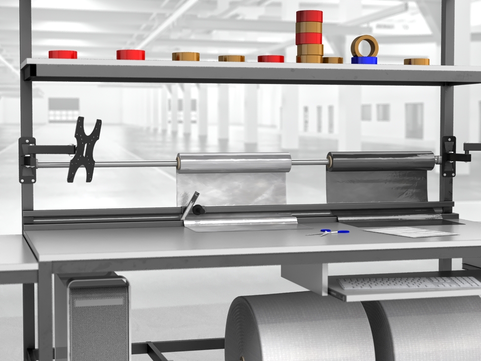 stół do pakowania paczek