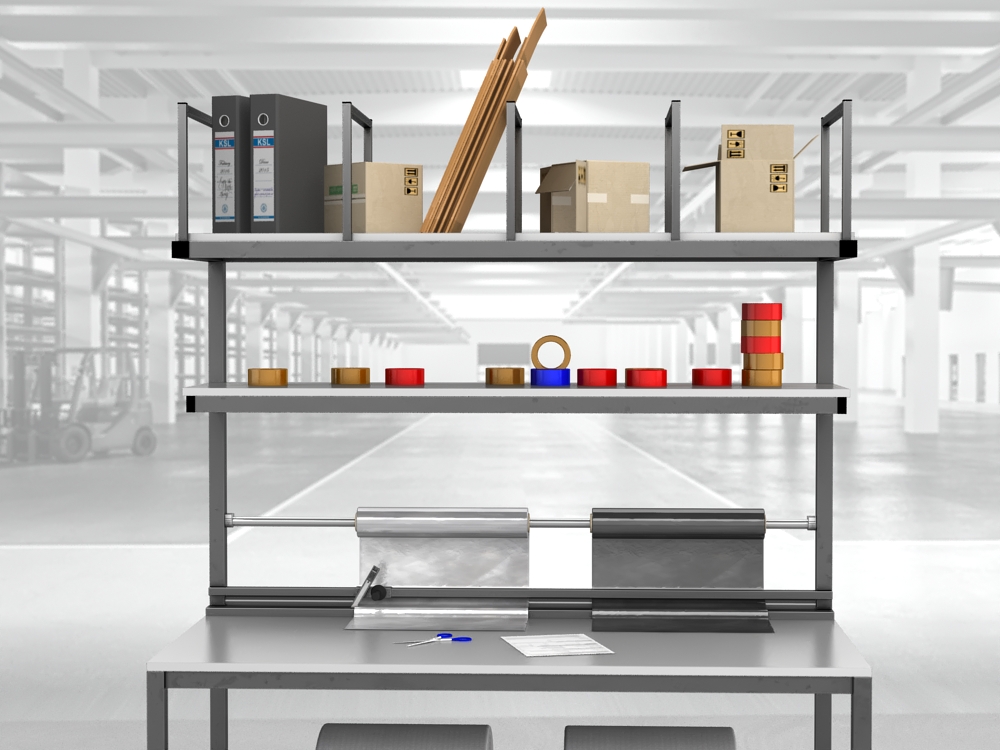 stół do pakowania paczek