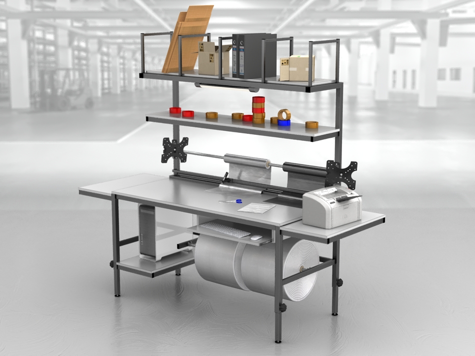 stół do pakowania paczek