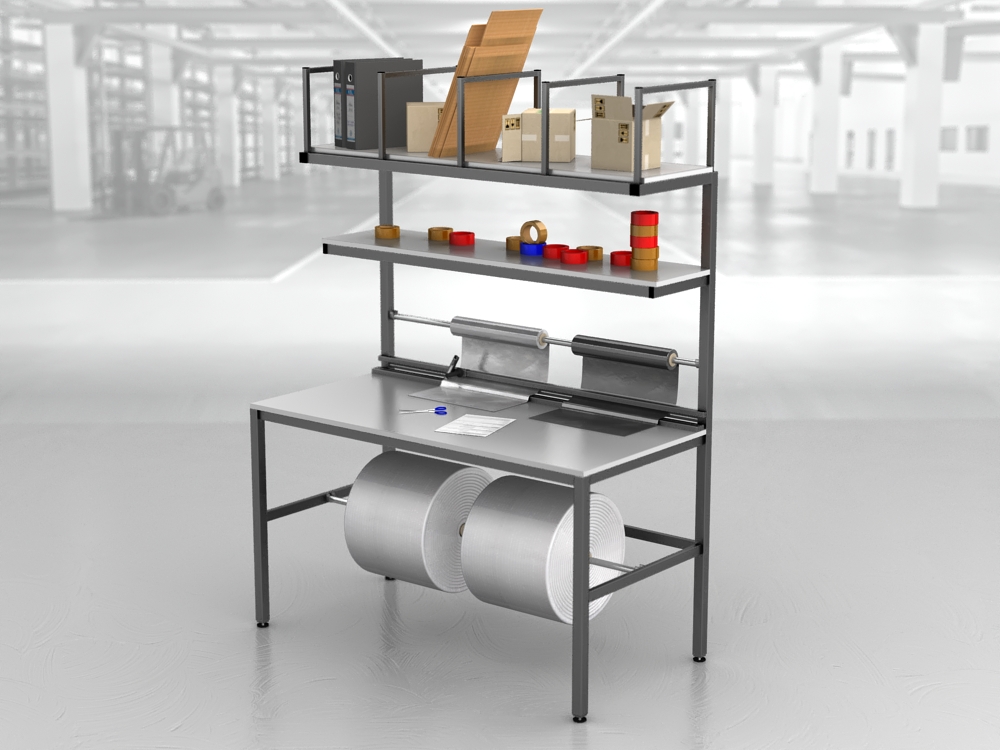 stół do pakowania paczek