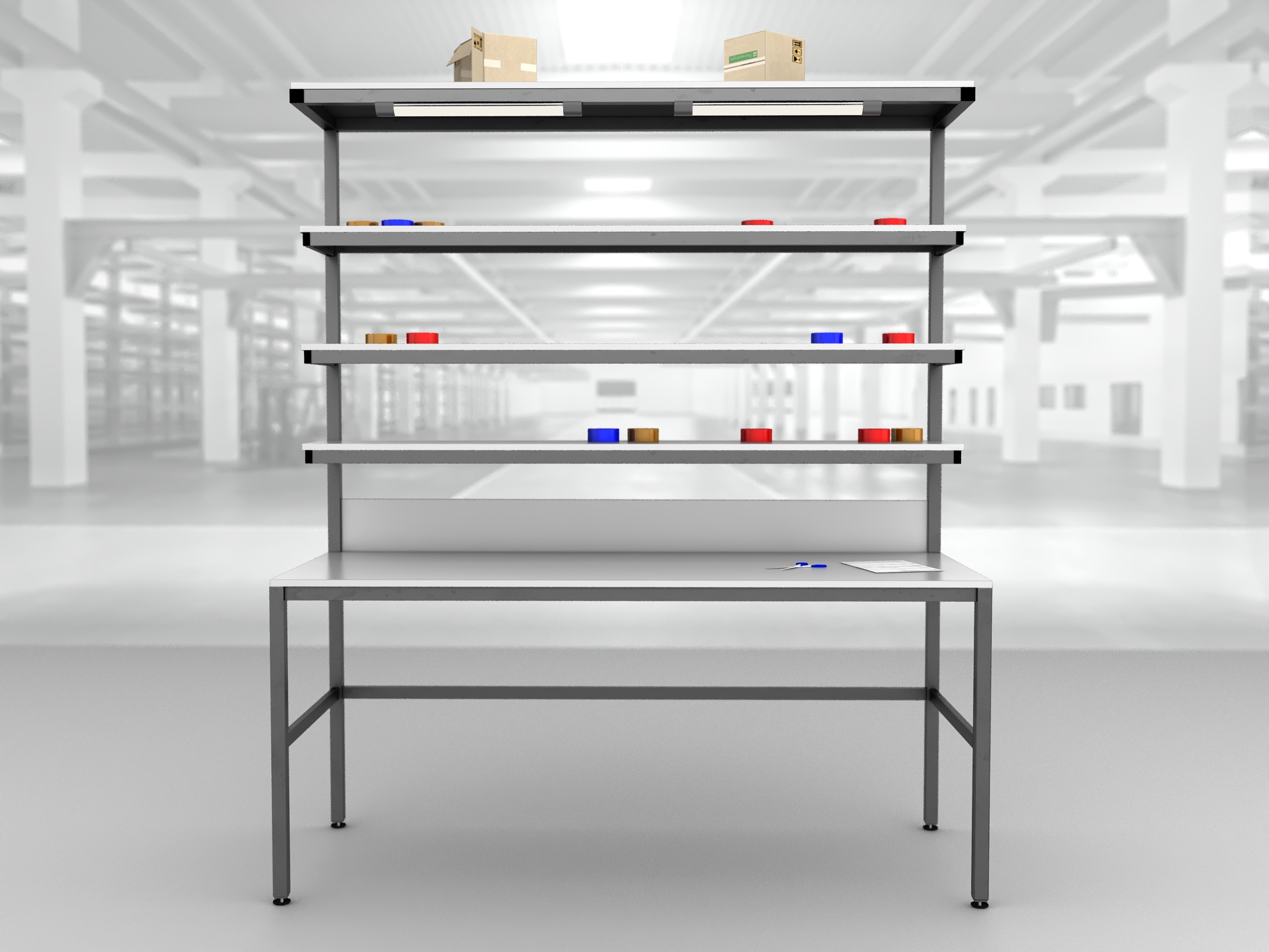 stół do pakowania paczek