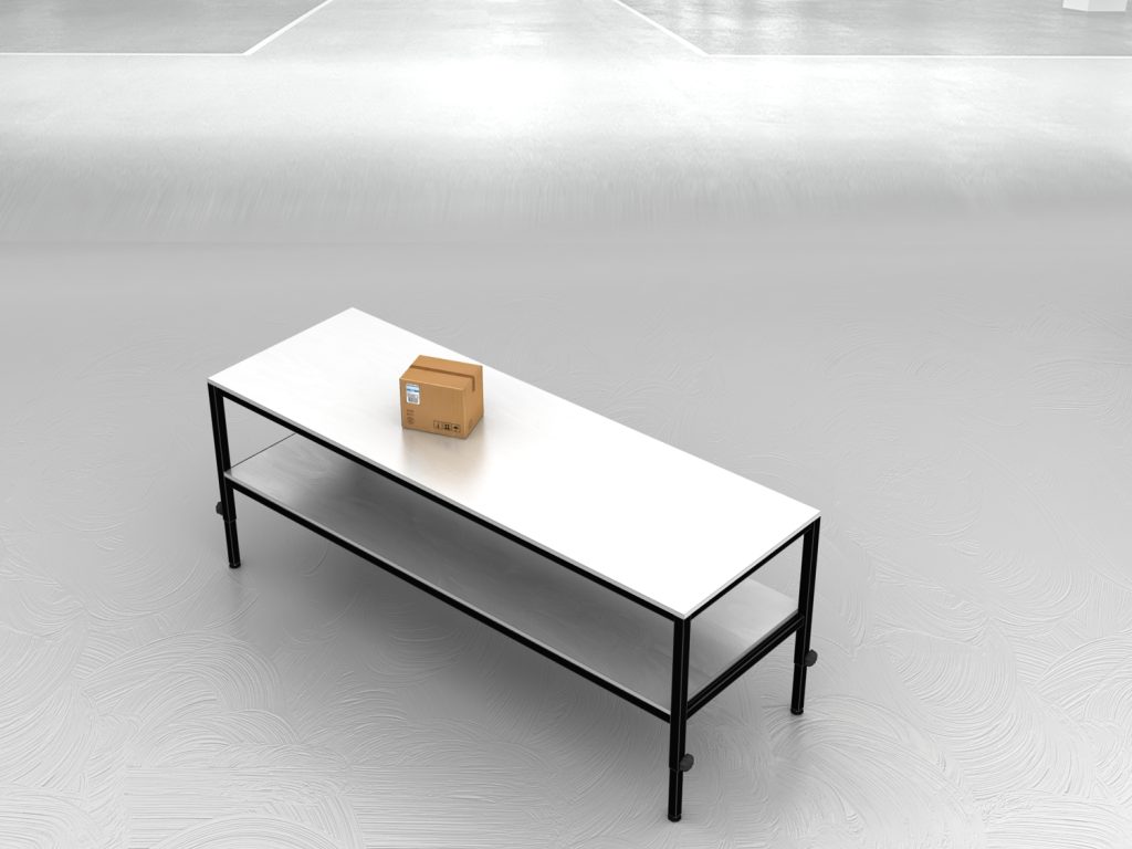 stół do pakowania paczek