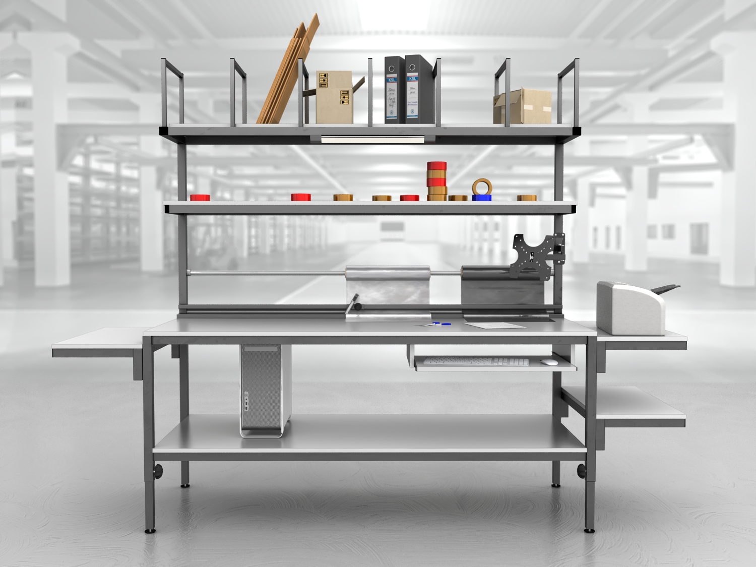 stół do pakowania paczek