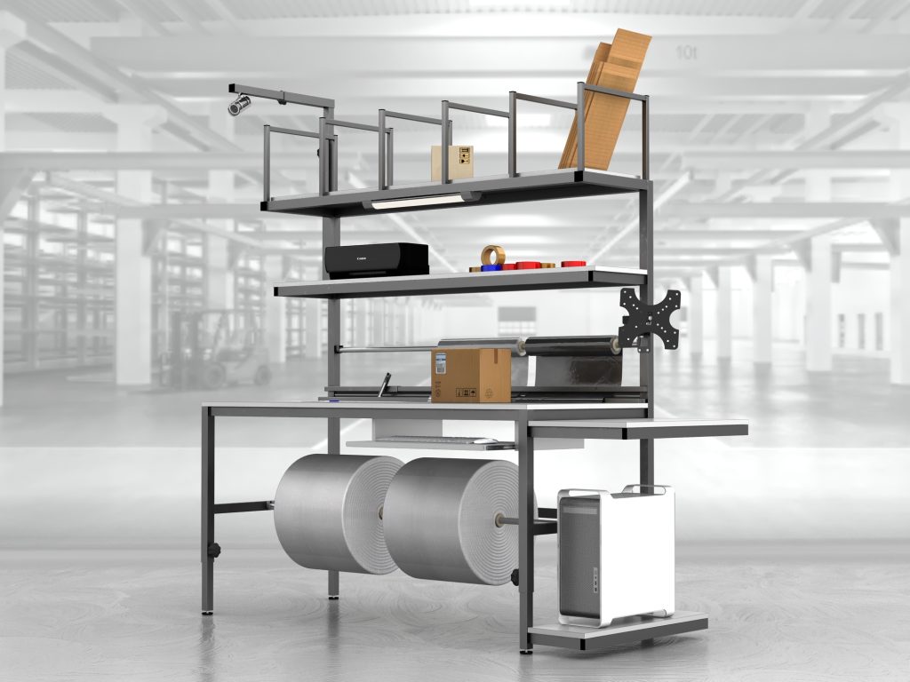 stół do pakowania paczek