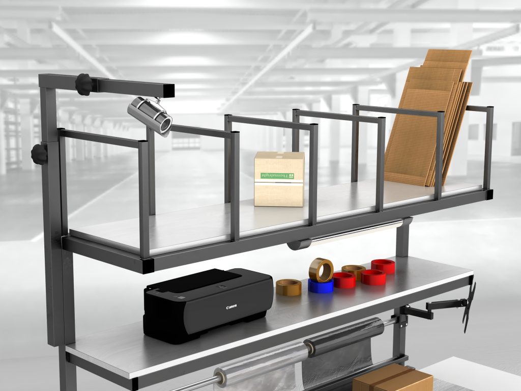 stół do pakowania paczek