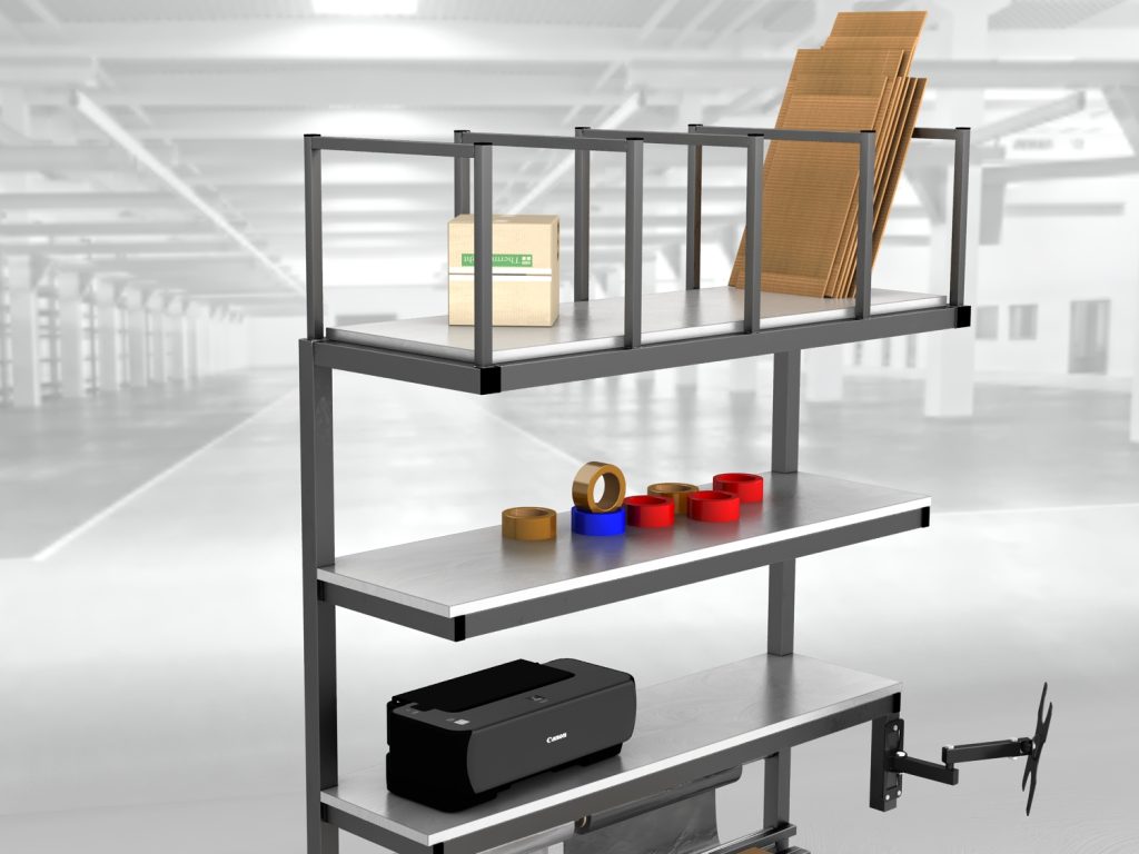 stół do pakowania paczek