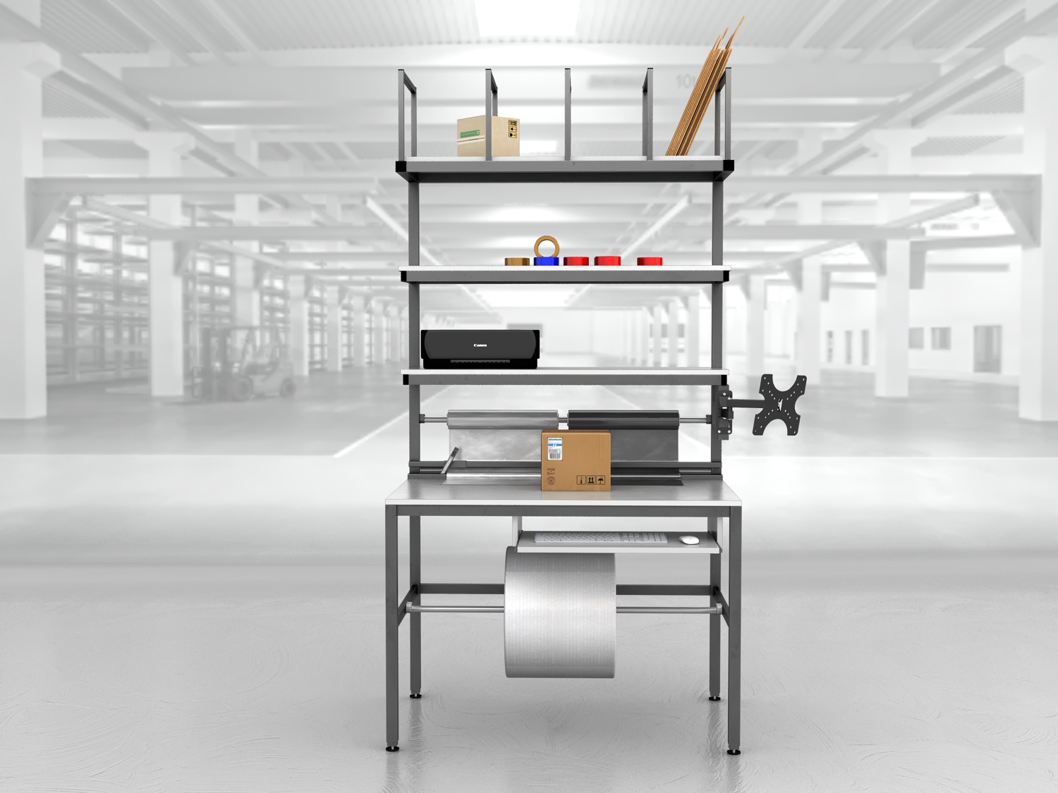 stół do pakowania paczek