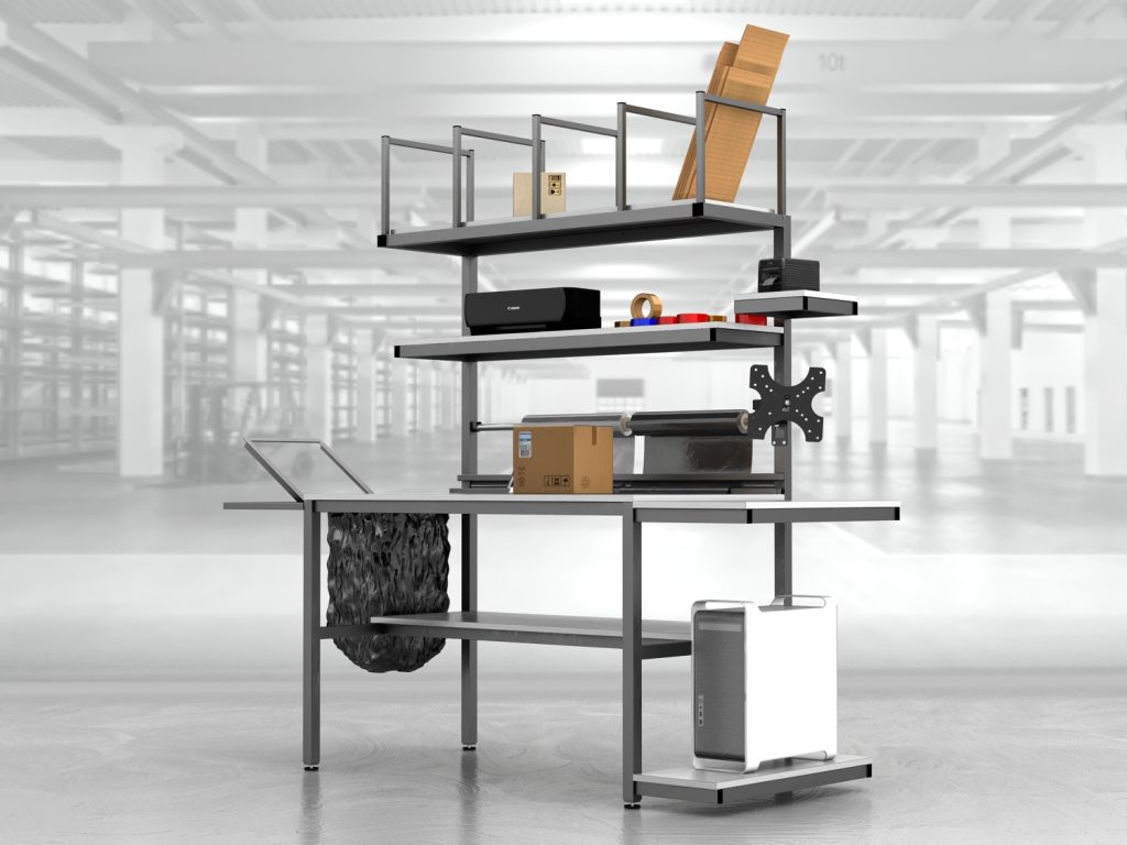 stół do pakowania paczek