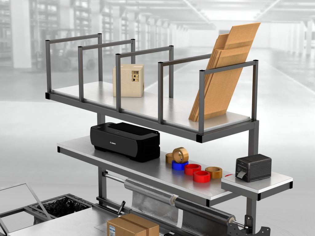 stół do pakowania paczek