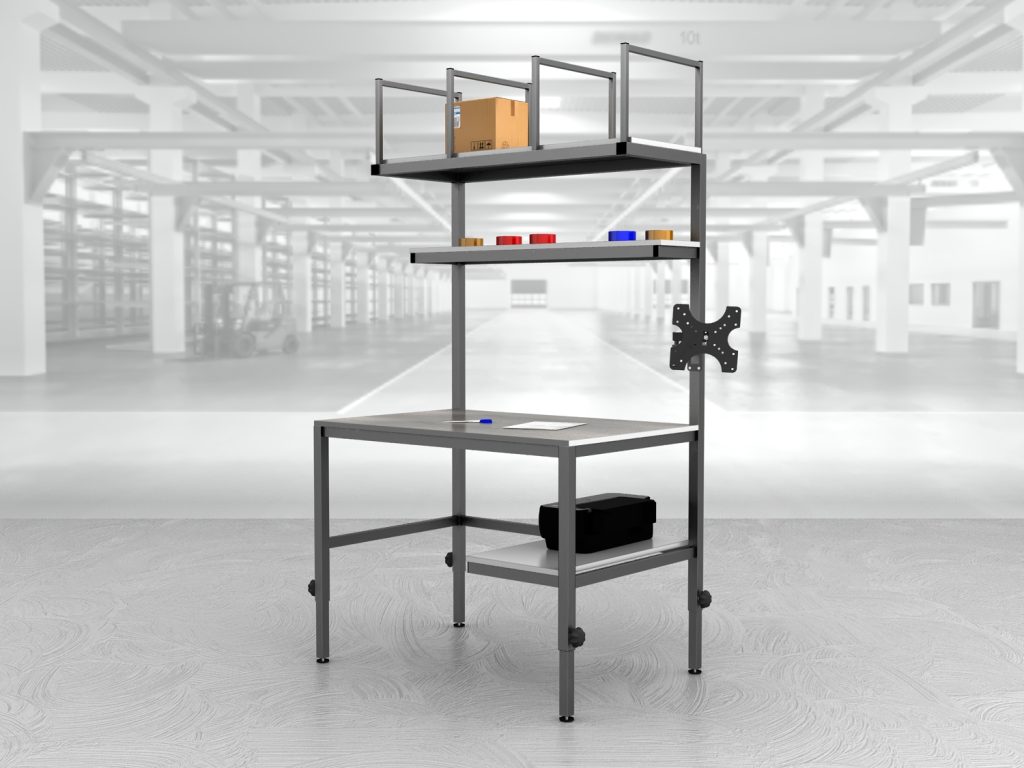 stół do pakowania paczek