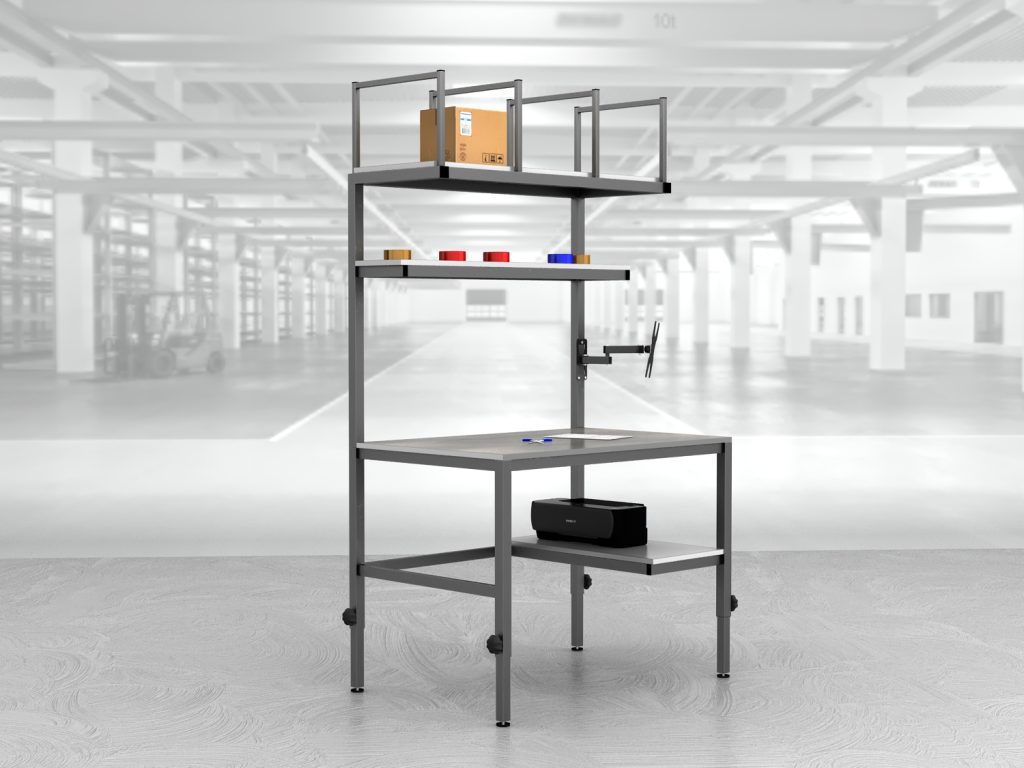 stół do pakowania paczek