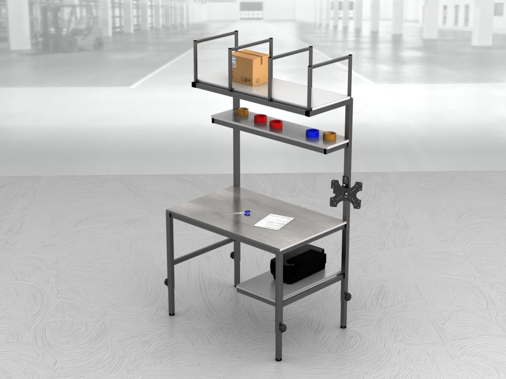 stół do pakowania paczek