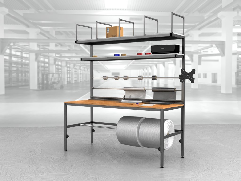 stół do pakowania paczek