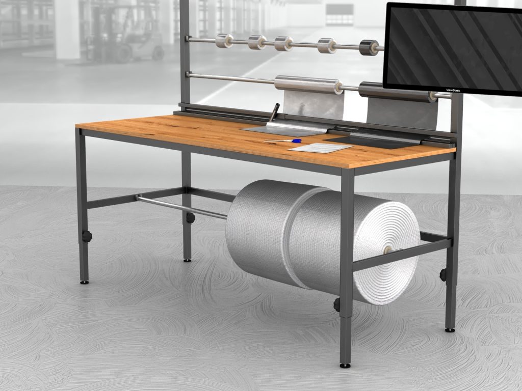 stół do pakowania paczek