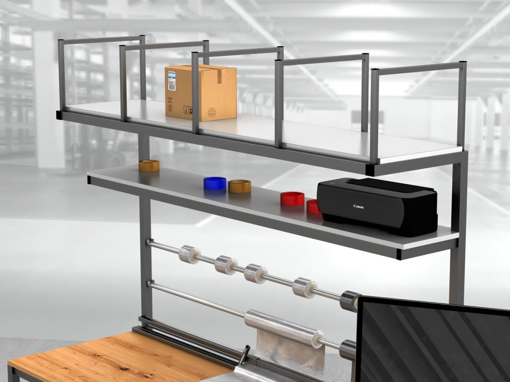 stół do pakowania paczek