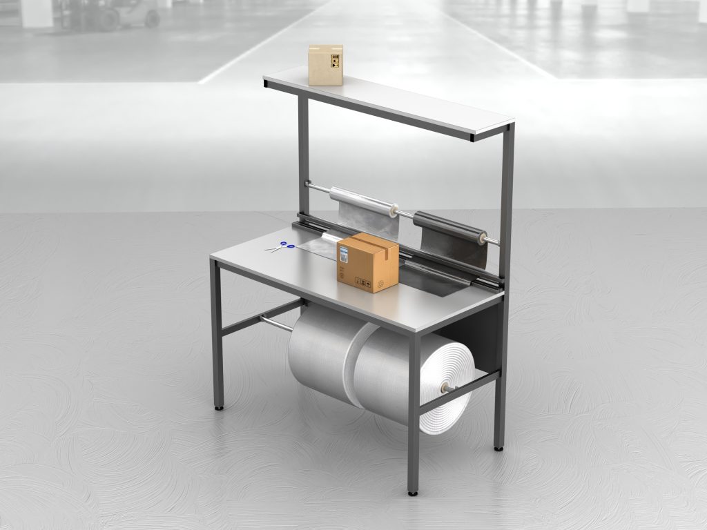 stół do pakowania paczek