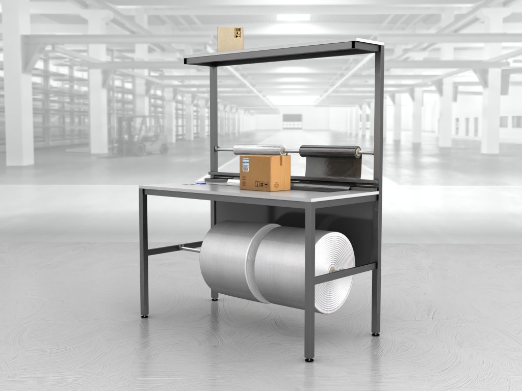 stół do pakowania paczek