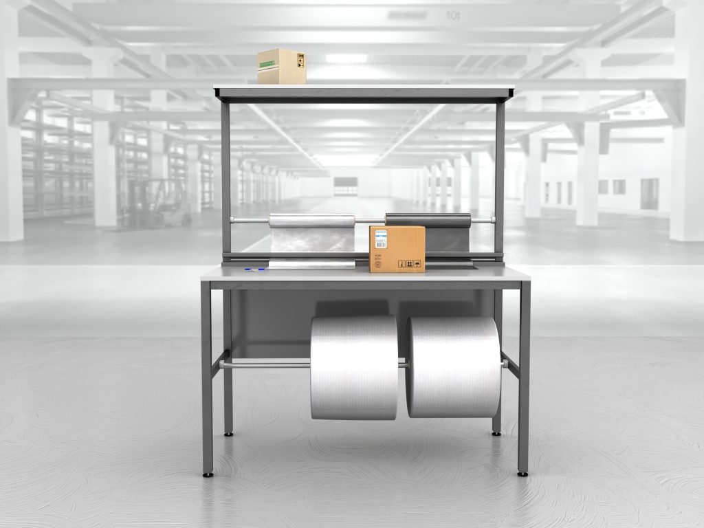 stół do pakowania paczek