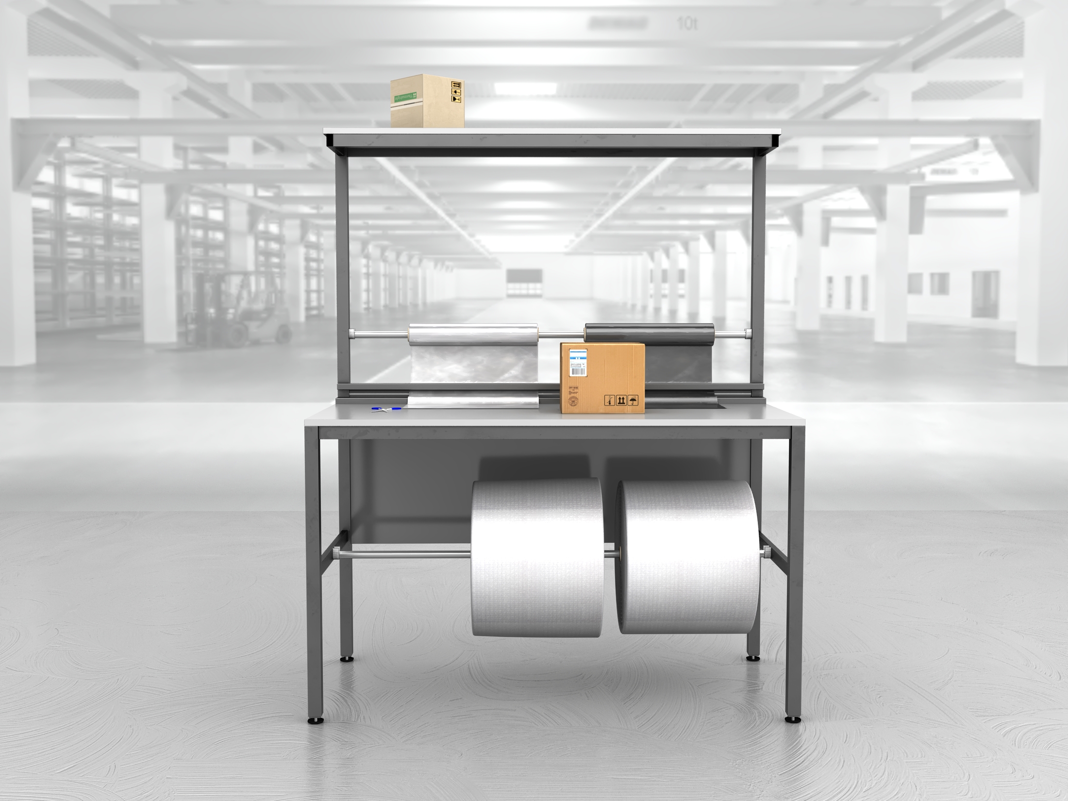 stół do pakowania paczek