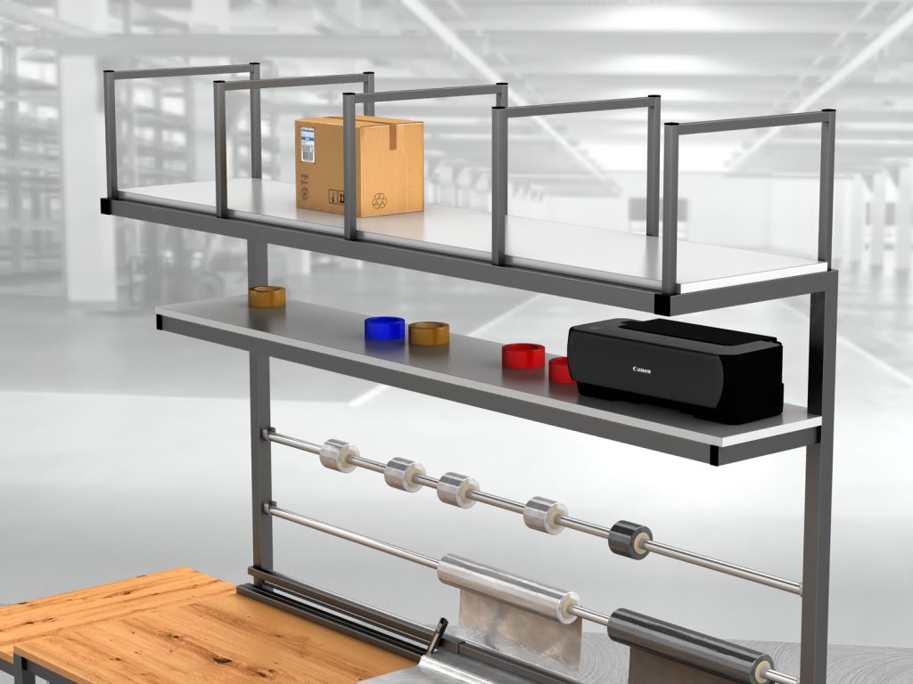 stół do pakowania paczek