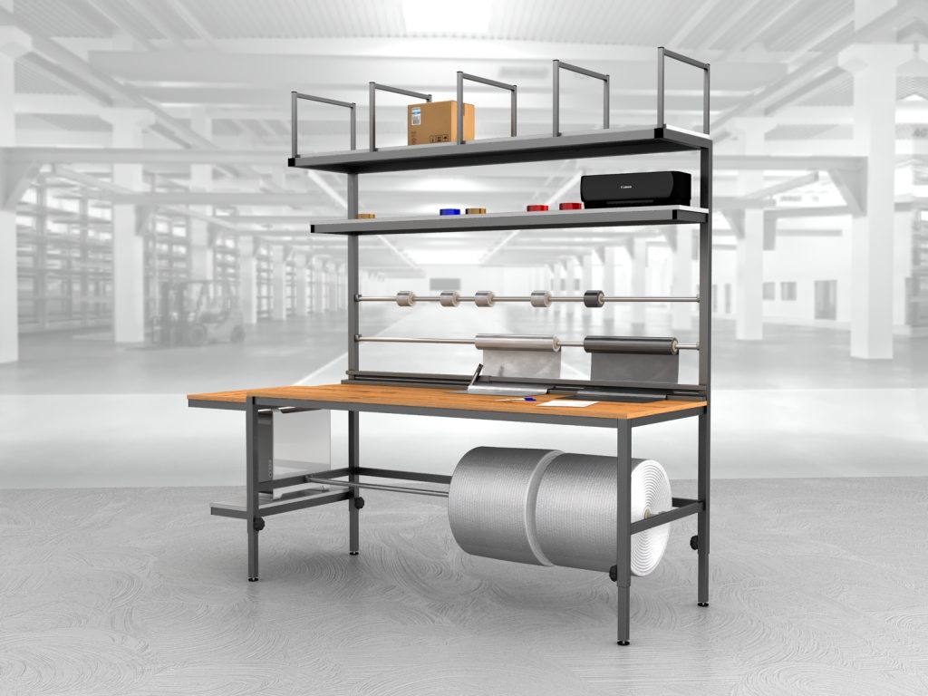 stół do pakowania paczek