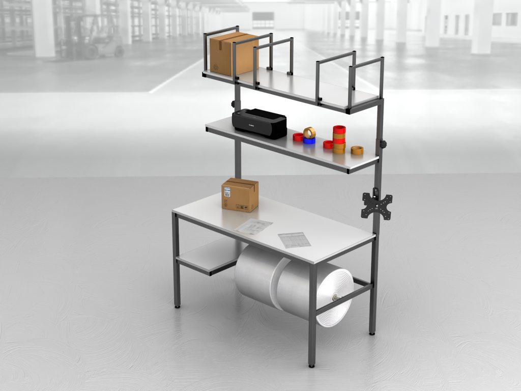 stół do pakowania paczek