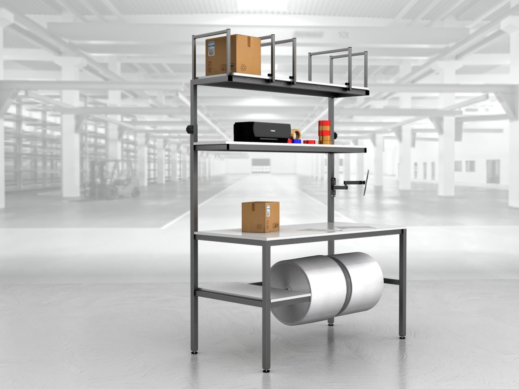 stół do pakowania paczek