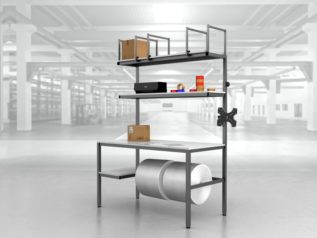 stół do pakowania paczek