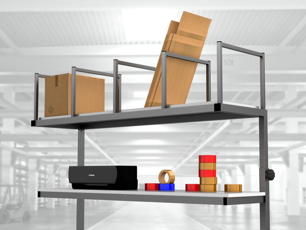 stół do pakowania paczek