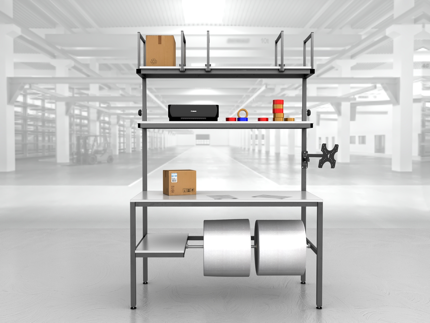 stół do pakowania paczek