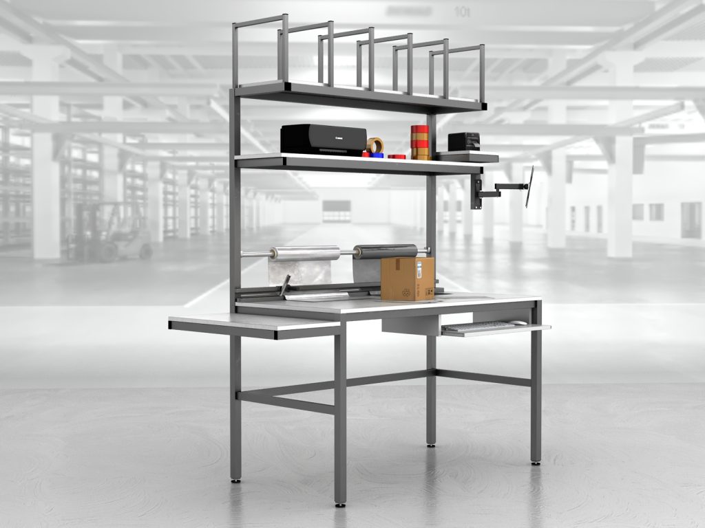 stół do pakowania paczek