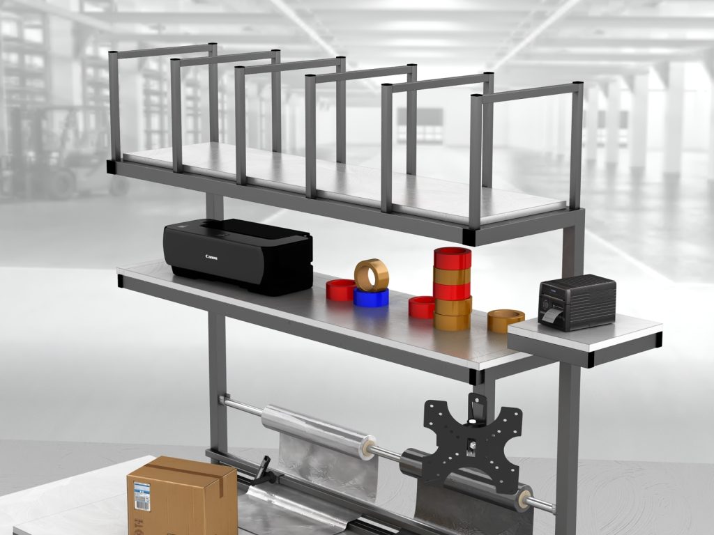 stół do pakowania paczek