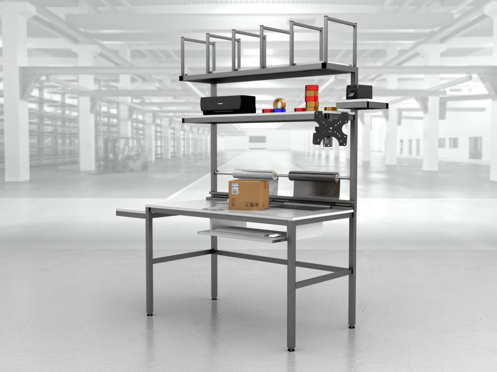 stół do pakowania paczek