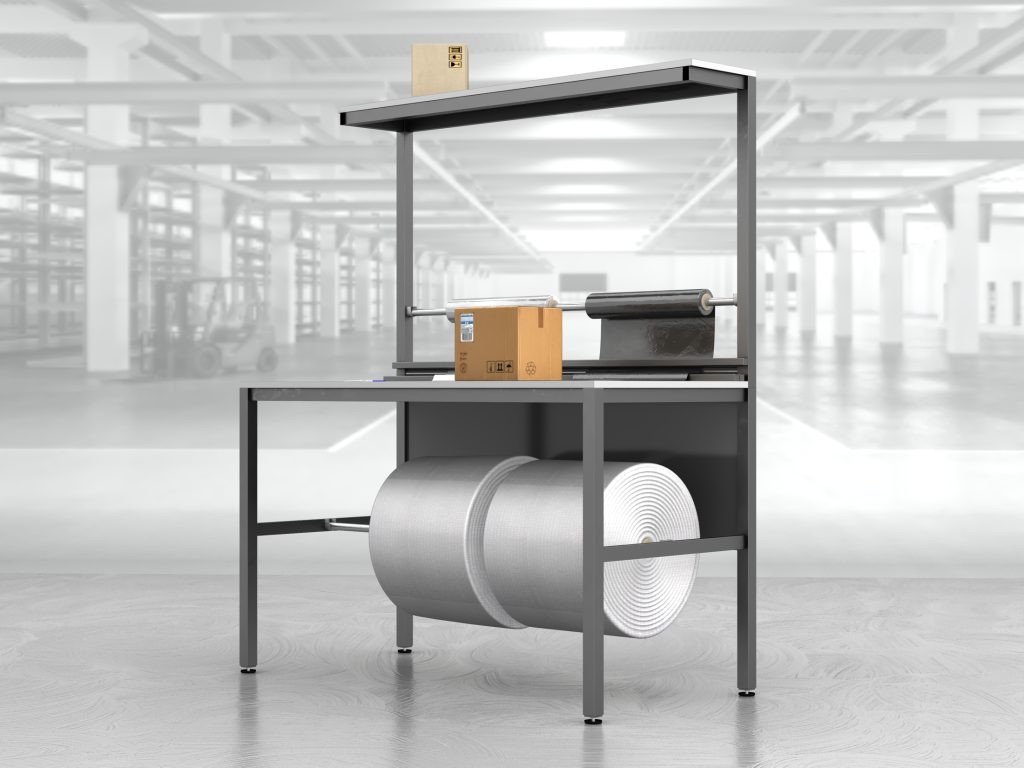 stół do pakowania paczek