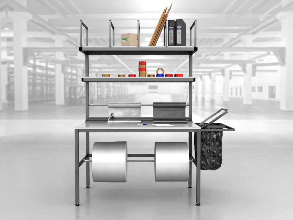 stół do pakowania paczek