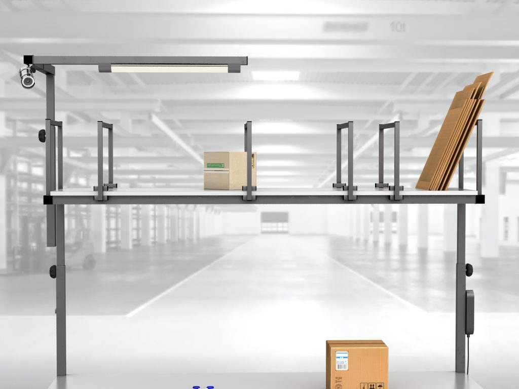 stół do pakowania paczek