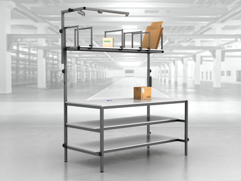 stół do pakowania paczek