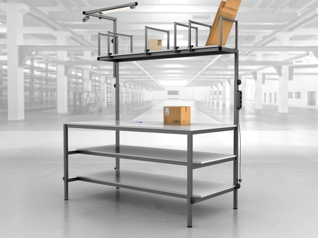 stół do pakowania paczek