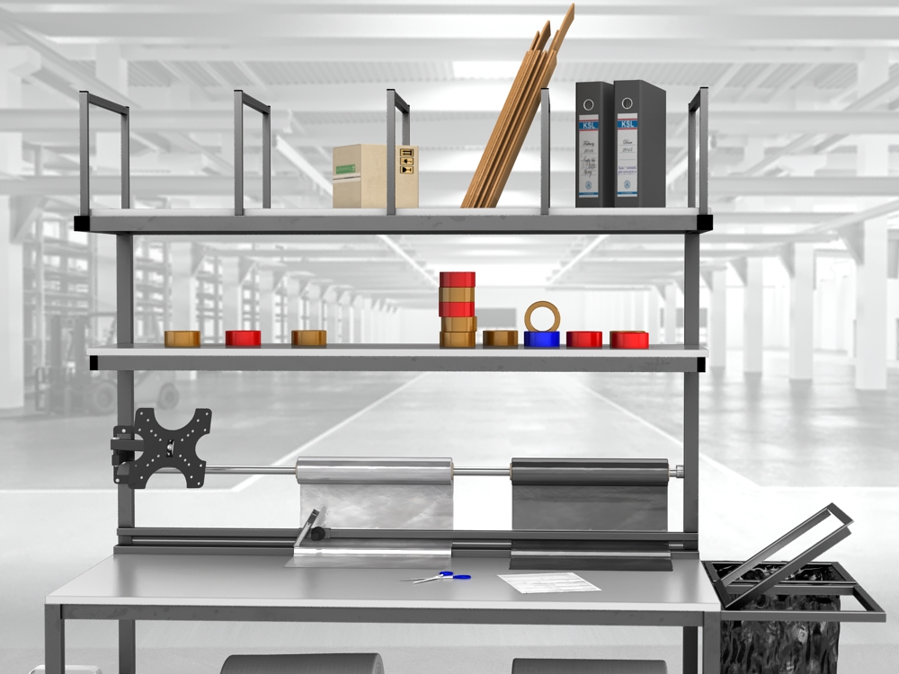 stół do pakowania paczek