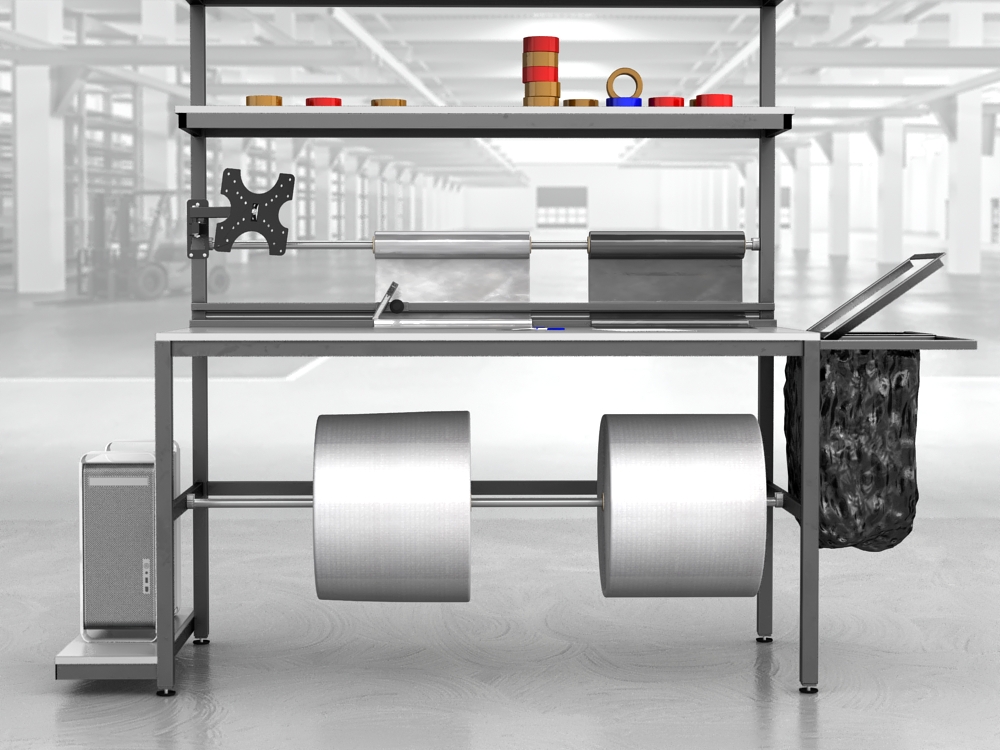 stół do pakowania paczek