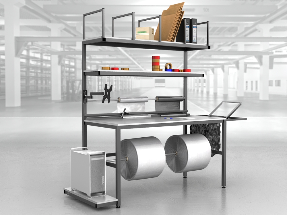 stół do pakowania paczek