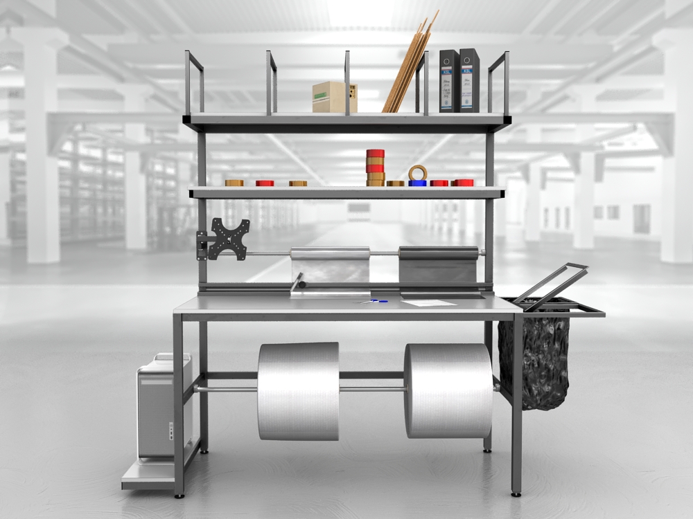 stół do pakowania paczek