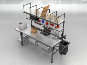 stół do pakowania paczek