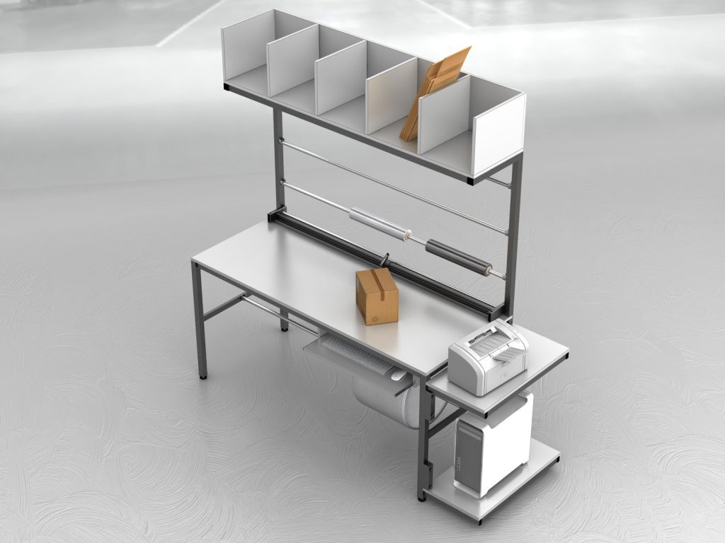 stół do pakowania paczek