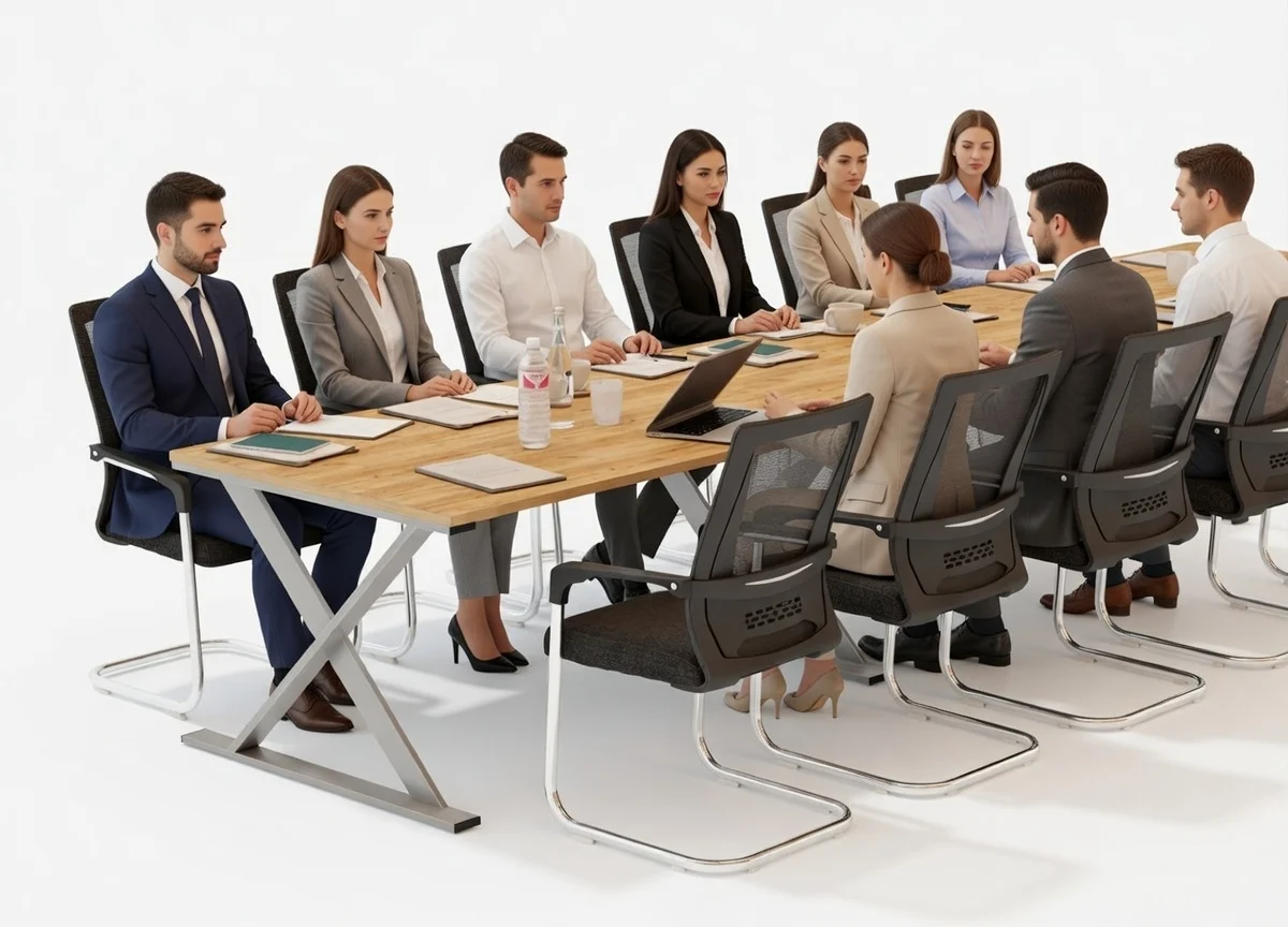 Stół konferencyjny 450x100cm Horizon 12 dla 12 osób---2 Stół konferencyjny 450x100cm Horizon 12 dla 12 osób 2