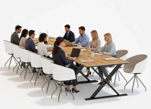 Stół konferencyjny 450x100cm Horizon 12 dla 12 osób 3