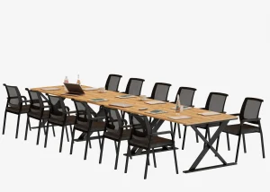 Stół konferencyjny 450x100cm Horizon 12 dla12 osób3