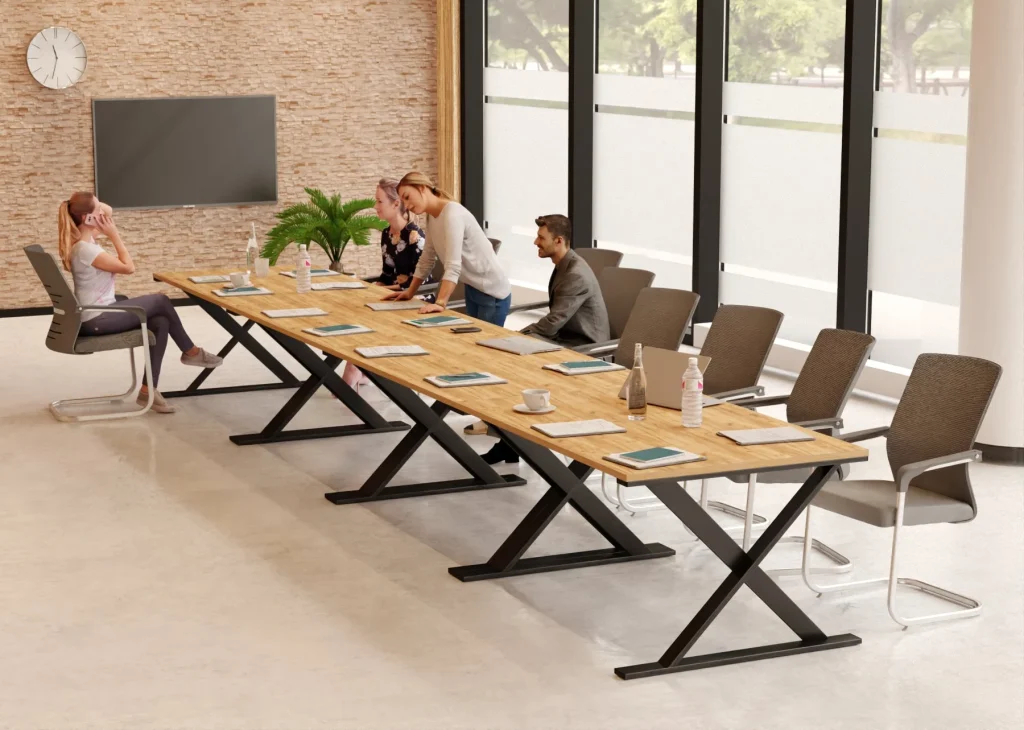 Stół konferencyjny 750x100cm Horizon 20 dla 20 osób3