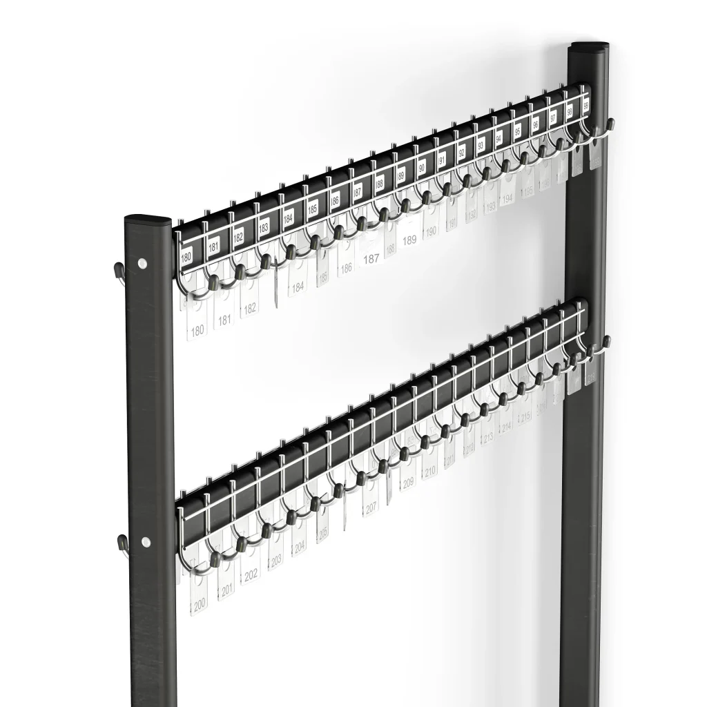 Wieszak szatniowy mocowany do ściany